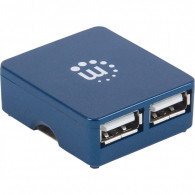 HUB USB 2.0 Manhattan 4 Ports Noir HUB USB 2.0 Manhattan 4 Ports Noir