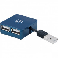HUB USB 2.0 Manhattan 4 Ports Noir HUB USB 2.0 Manhattan 4 Ports Noir