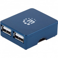 HUB USB 2.0 Manhattan 4 Ports Noir HUB USB 2.0 Manhattan 4 Ports Noir