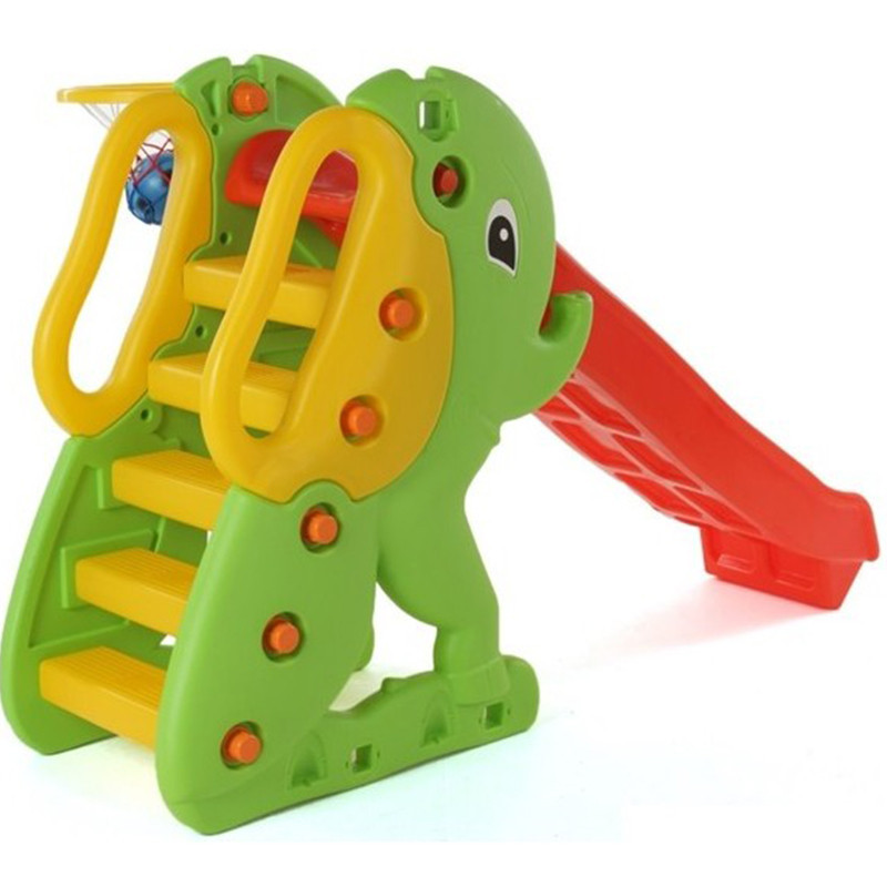 EAMADE Toboggan Enfant en Forme d'Éléphant avec Panier de Basketball EAMADE Toboggan Enfant en Forme d'Éléphant avec Panier de Basketball