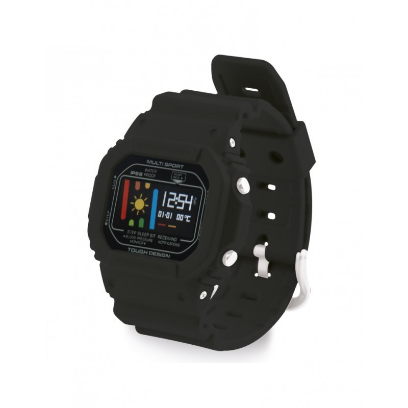 Montre Connectée Ksix Fitness Band Retro IP 68 Noir Montre Connectée Ksix Fitness Band Retro IP 68 Noir