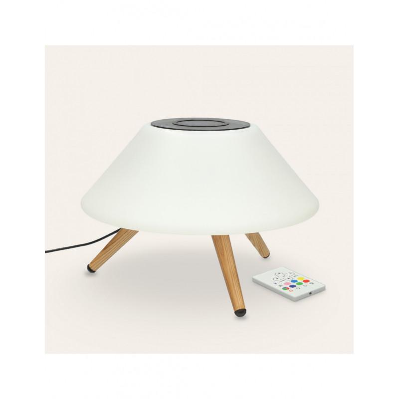 Lampe De Bureau Ksix Omni Avec Chargeur Sans Fil Haut-Parleur Bluetooth - Blanc Lampe De Bureau Ksix Omni Avec Chargeur Sans Fil Haut-Parleur Bluetooth - Blanc