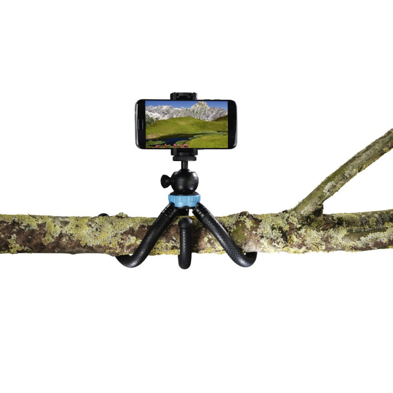 Mini Tripod Hama FlexPro Pour Smartphone, Go pro Et Appareils Photo Bleu