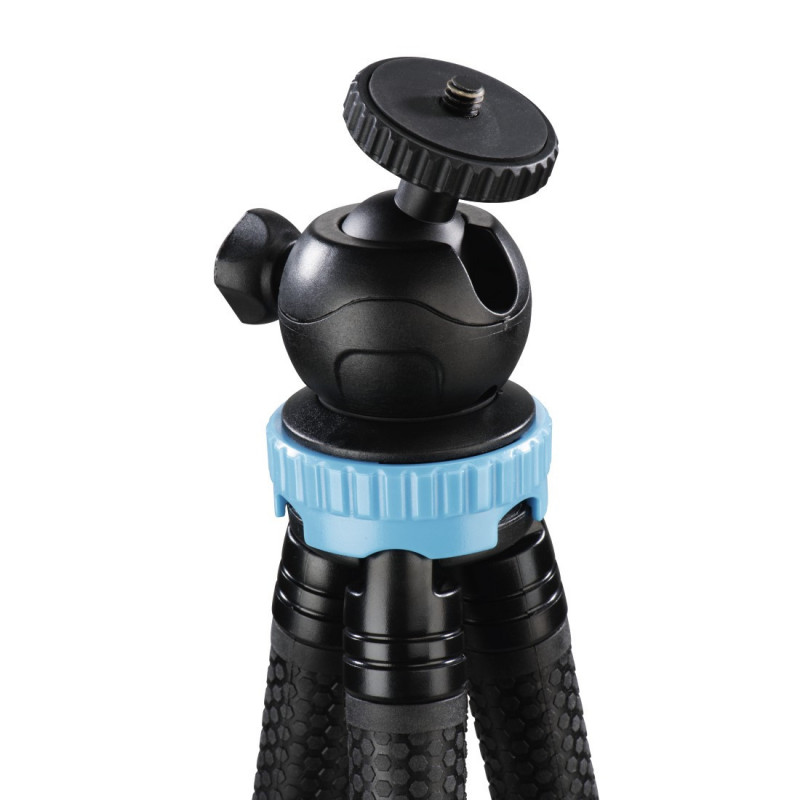 Mini Tripod Hama FlexPro Pour Smartphone, Go pro Et Appareils Photo Bleu