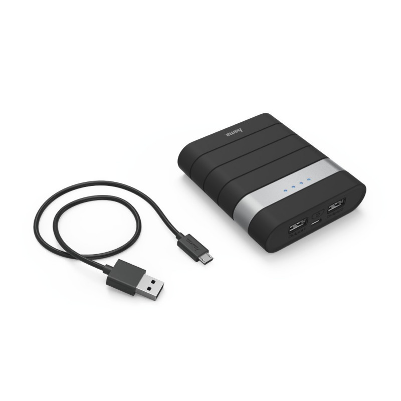 Power Bank Hama Soft Touch 10400Mah Noir