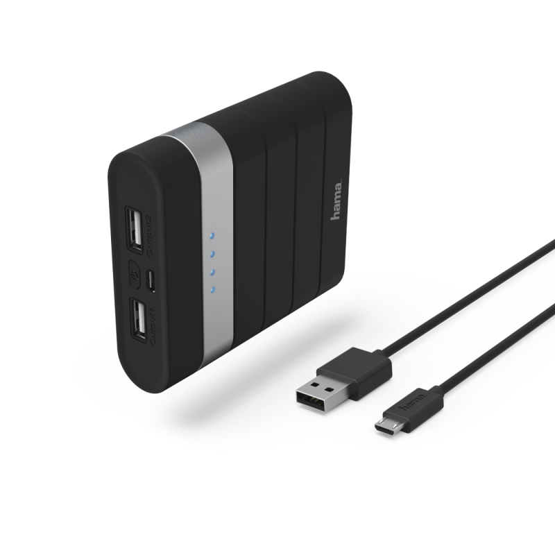 Power Bank Hama Soft Touch 10400Mah Noir