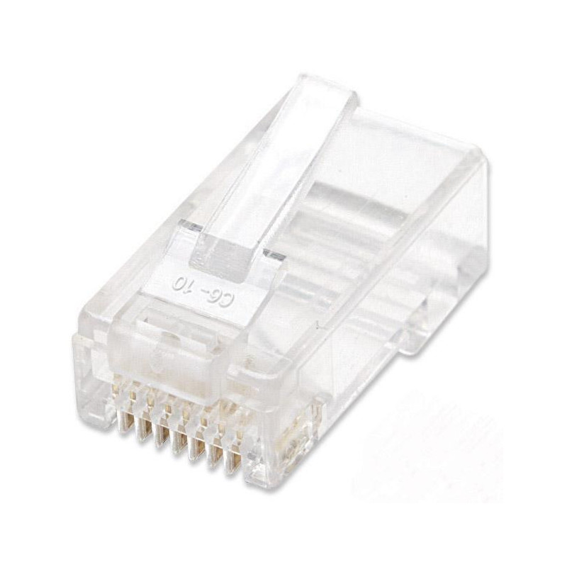 Lot De 100 Connecteurs Modulaires RJ-45 CAT6 UTP