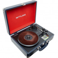 Platine Vinyle MUSE Avec Port USB Noir MT-103DB