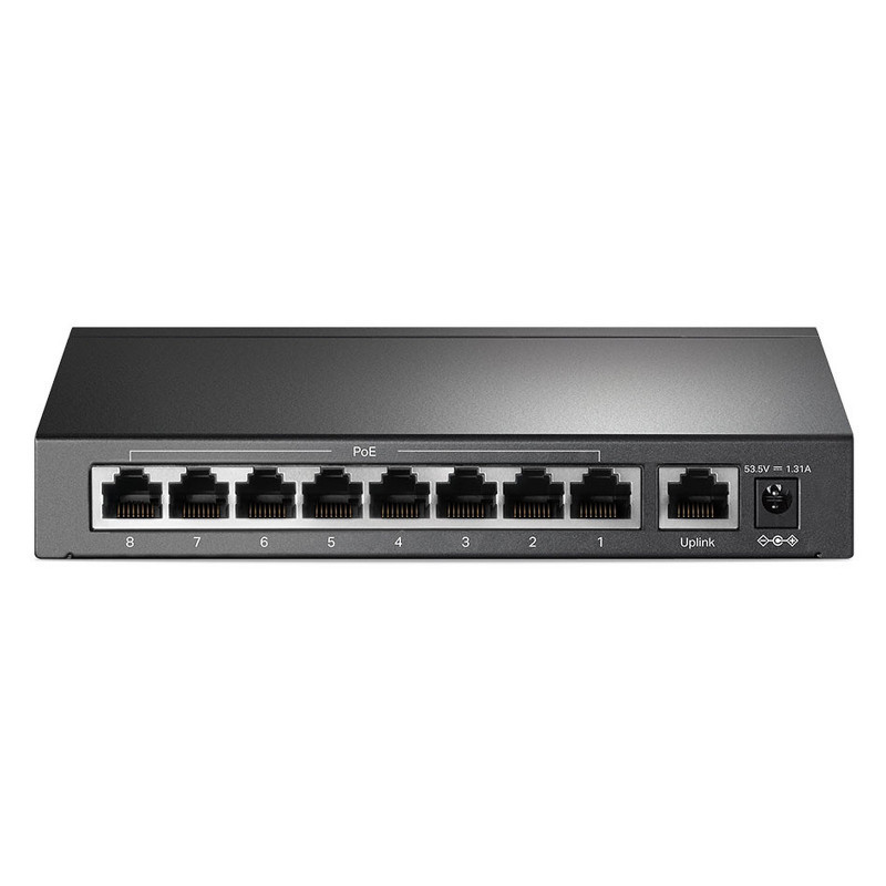 Switch de bureau TP-LINK 9 ports 10/100 Mbps avec 8 ports PoE+