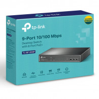 Switch de bureau TP-LINK 9 ports 10/100 Mbps avec 8 ports PoE+