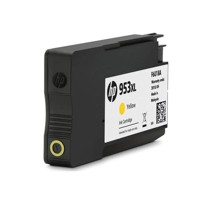 Cartouche HP Jet d'encre Original 953XL - Jaune (F6U18AE)