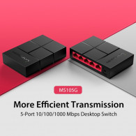 Switch De Bureau 5 Ports Mercusys MS105G / 10/100 MBPS Switch De Bureau 5 Ports Mercusys MS105G / 10/100 MBPS