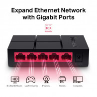 Switch De Bureau 5 Ports Mercusys MS105G / 10/100 MBPS Switch De Bureau 5 Ports Mercusys MS105G / 10/100 MBPS