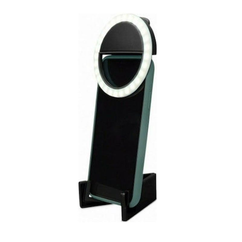 Support Téléphone Ksix Avec Mini Ring Led De Poche