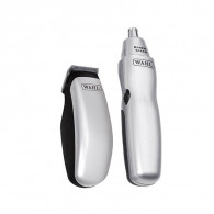 Tondeuse WAHL Kit à Barbe/Coupe Nez à Piles Sans Fil 3 en 1 - Gris 9962-1816