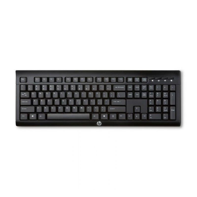 Clavier Sans Fil HP K2500 - Noir (E5E78AA) Clavier Sans Fil HP K2500 - Noir (E5E78AA)