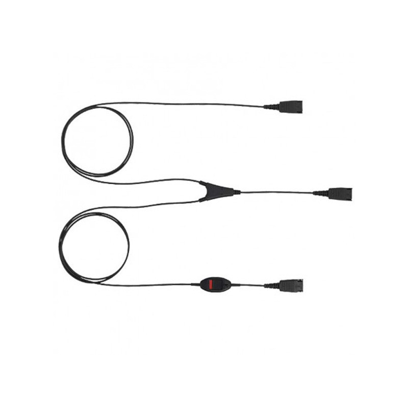 Cable Y Pour Superviseur Jabra Avec Coupure Micro 8800-02-01 1.5M