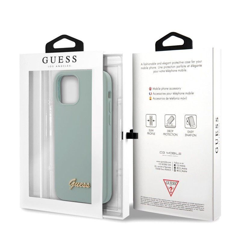 Guess Custodia Per IPhone 12 Pro Max 6,7'' – Cover Nera Con Logo 4G, Lavorazione Di Alta Qualità E Stile Raffinato