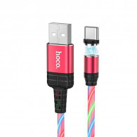 CÂBLE HOCO USB VERS TYPE-C U90 MAGNÉTIQUE AVEC LED 1M 2A
