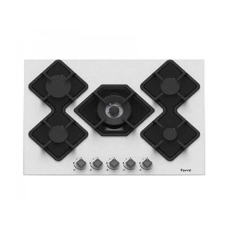 Plaque De Cuisson Ferre Encastrable 5 Feux Blanc