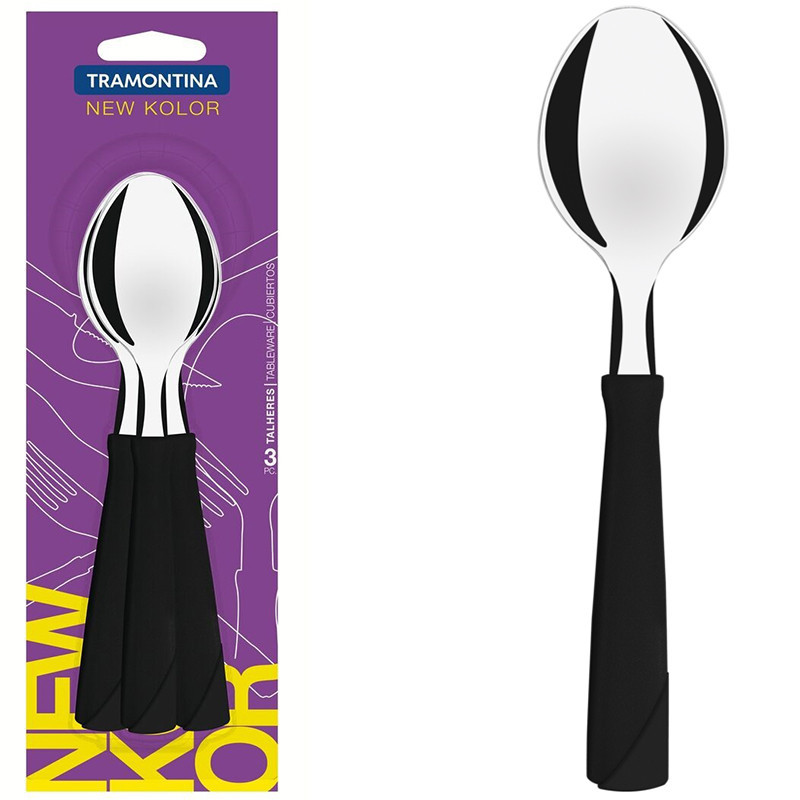 Set De 3 Cuillères De Table Tramontina New Kolor 23163300 Set De 3 Cuillères De Table Tramontina New Kolor 23163300