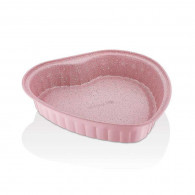 Moule À Cake Korkmaz Coeur 27 Cm - Rose