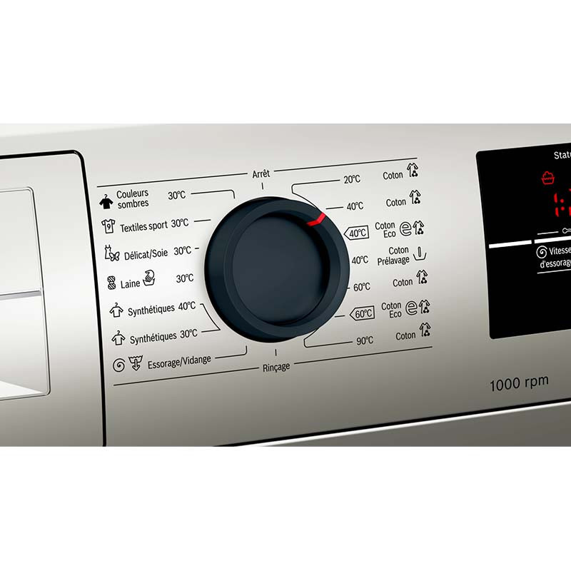 Lave Linge Frontale Bosch 8 Kg - Inox WAJ2018SMA