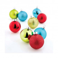 Lot De 6 Boules Décoratives Pour Sapin -SOMOCO