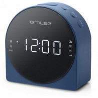 Muse Radio Reveil Double Alarme - Bleu