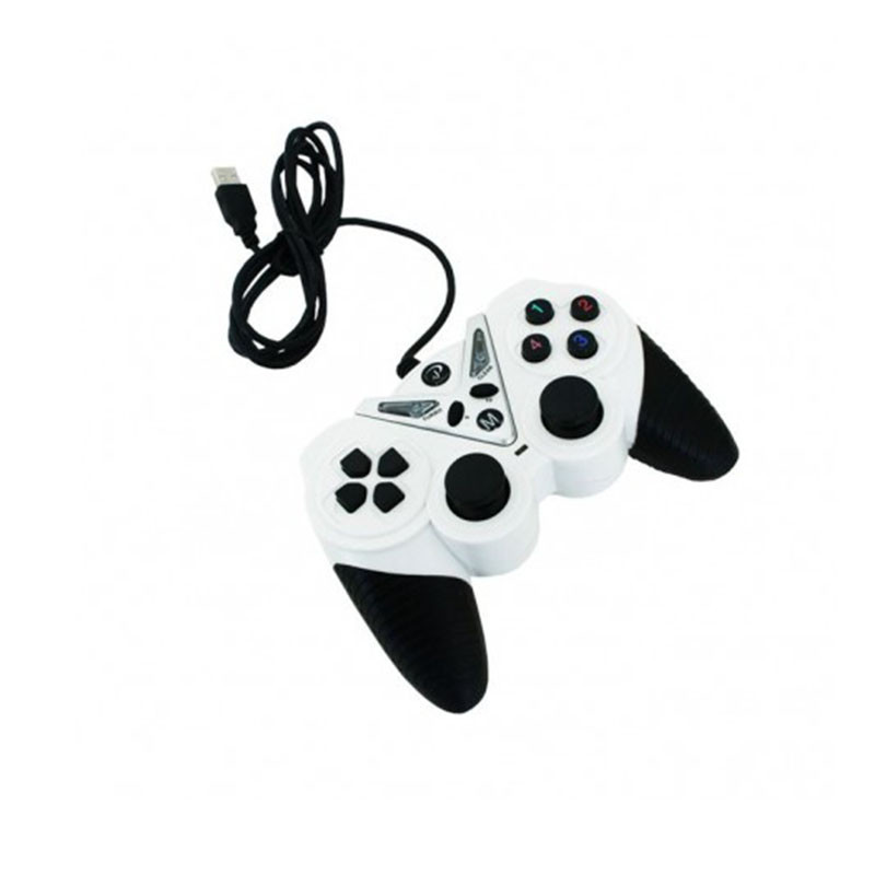 Manette De Jeux USB Game PAD V Avec Analog Blanc/Noir