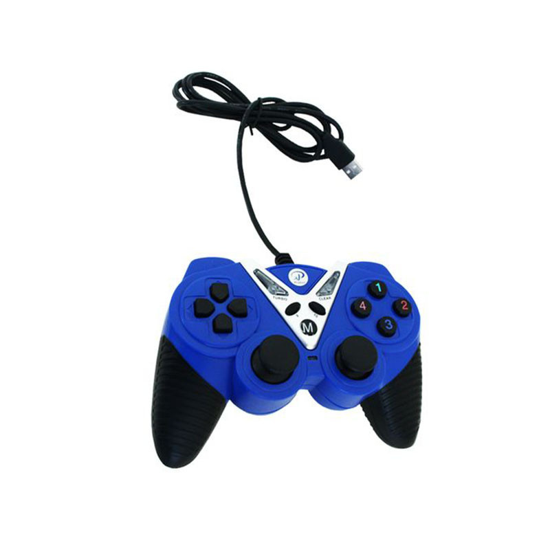 Manette De Jeux USB Game PAD V Avec Analog Bleu/Noir