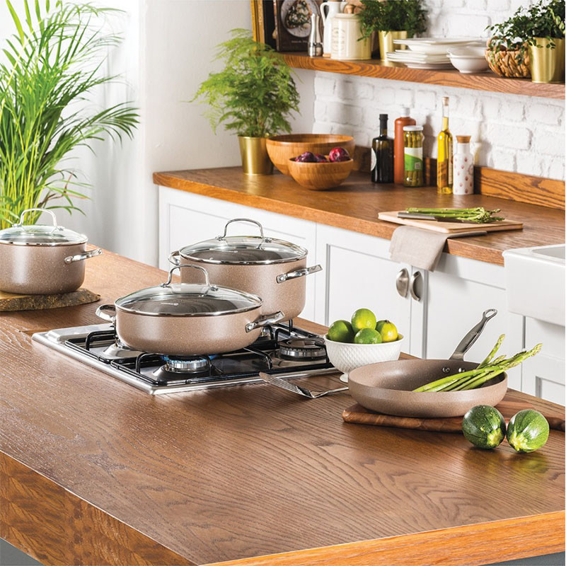 Set De 7 Pièces KORKMAZ Céramique Browni