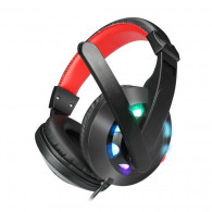 Casque Gamer Filaire + Câble Usb Led Noir