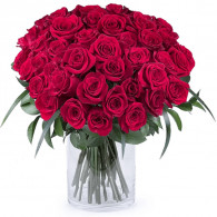 Bouquet de fleur French Kiss 40 Roses Rouges - SpaceNet Tunisie