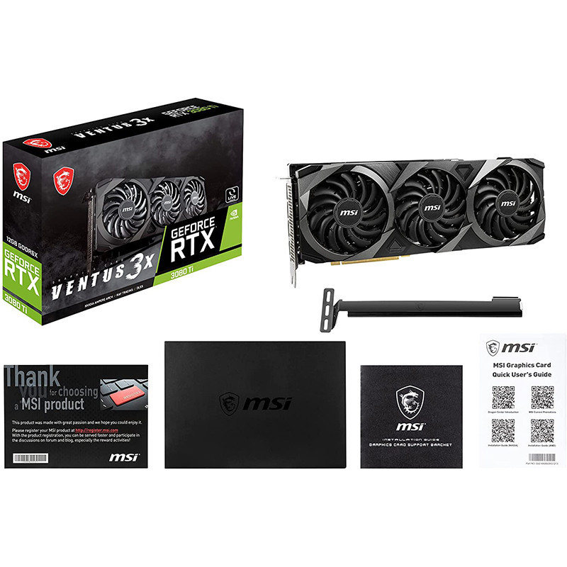 Carte Graphique MSI Nvidia Geforce RTX 3080 TI Ventus 3X 12Go