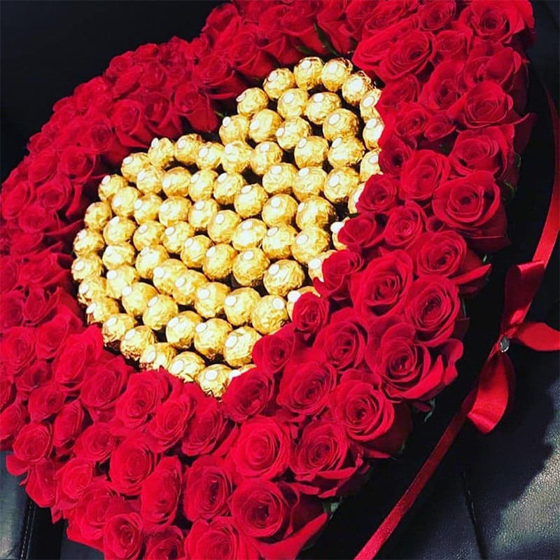 Infrarouge Série 5 101 Roses Rouges & 80 Pièces Ferrero
