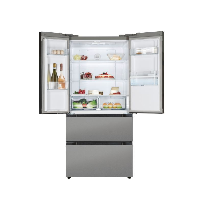 Réfrigérateur Hoover Side By Side 432 Litres Nofrost Silver (HSF818FXW)