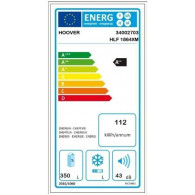 Réfrigérateur Hoover 350Litres Nofrost Inox (HLF1864XM)