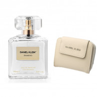 Pack Femme Portefeuille Daniel Klein Beige DKW6018-14 + Parfum Diamond DKP.2002-01