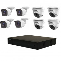 Pack De 8 Camera Surveillance Hilook 4MP HD + DVR 8 Canaux