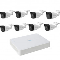 Pack De 8 Camera Surveillance Hilook 4MP HD + NVR 8 Canaux