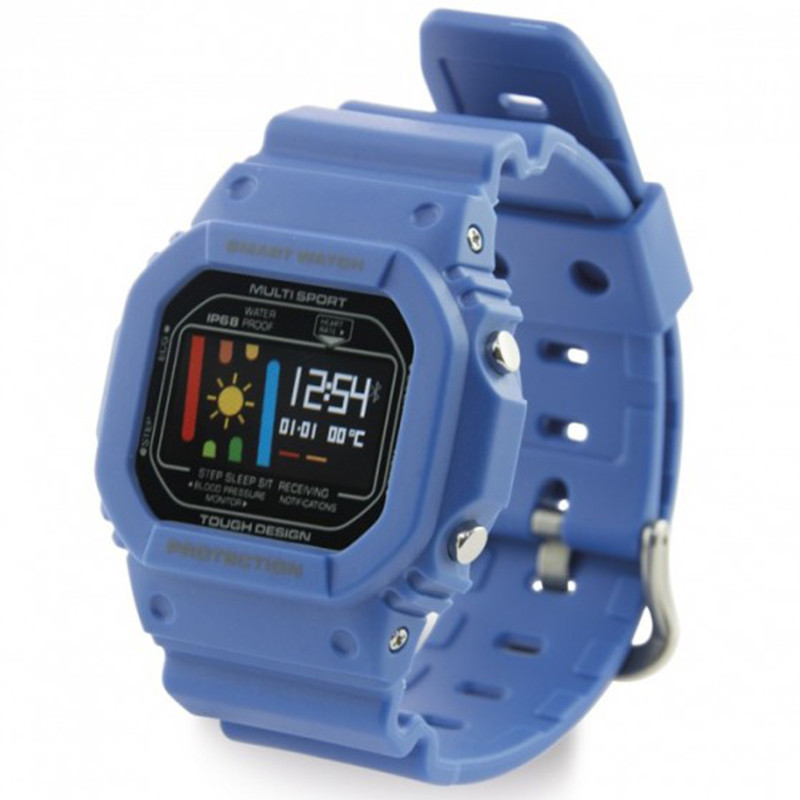 Montre Connectée Ksix Fitness Band Retro IP 68 Bleu Montre Connectée Ksix Fitness Band Retro IP 68 Bleu