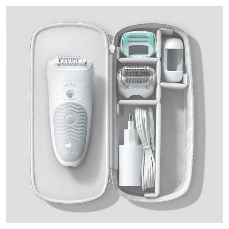 Épilateur Braun Silk-Épil 5 Wet & Dry Blanc (MBSES5)