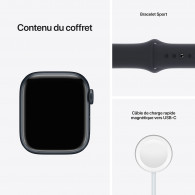 Montre Connectée Apple Watch Séries 7 45mm Midnight Montre Connectée Apple Watch Séries 7 45mm Midnight