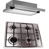 Pack Orient 2en1 Hôte + Plaque Orient 60Cm Inox