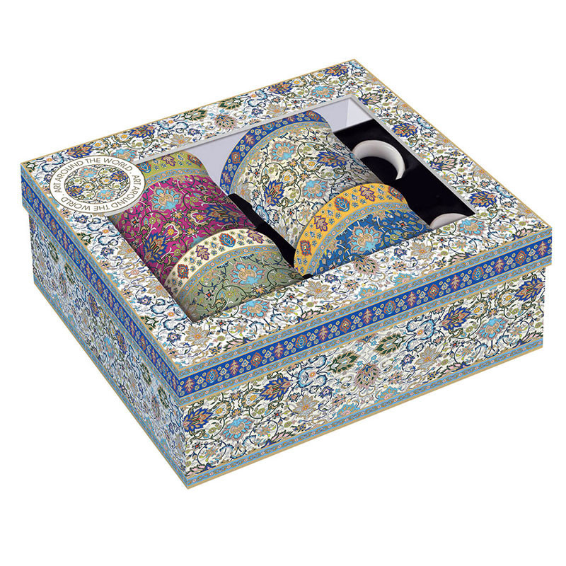 Mugs Delta Porcelaine Persian Set 4 300ml Multicolore