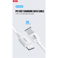 Câble Xo NB-Q189A  Type-C en Lightning Blanc