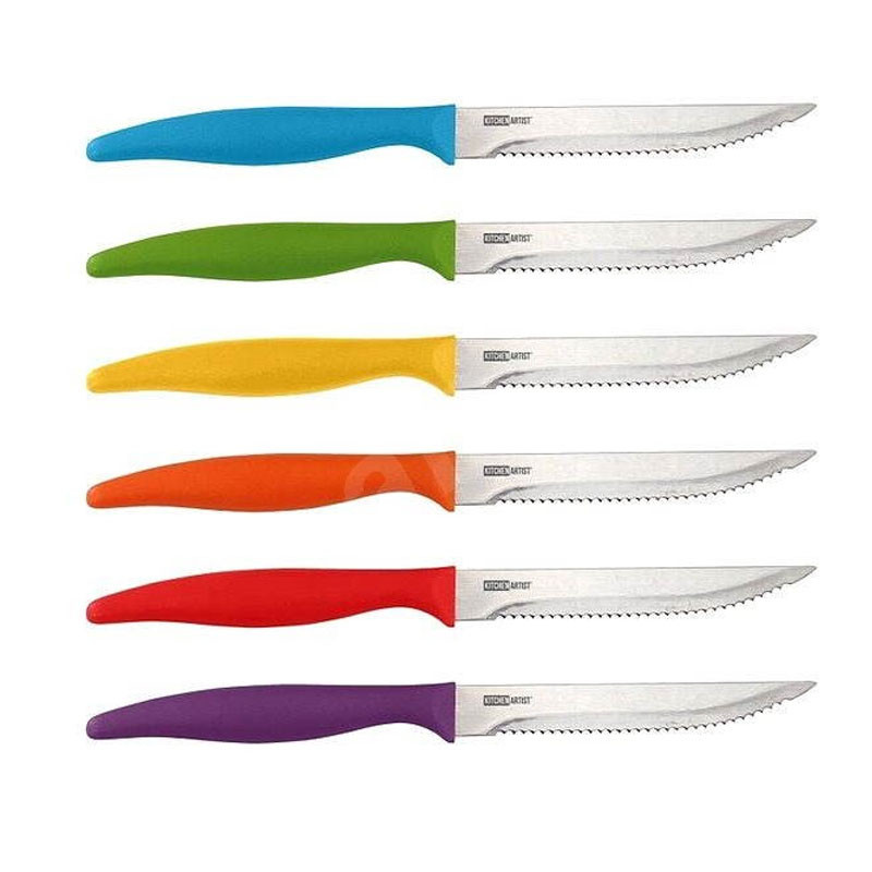 6 couteaux steak avec base de rangement Livoo - Multicolore