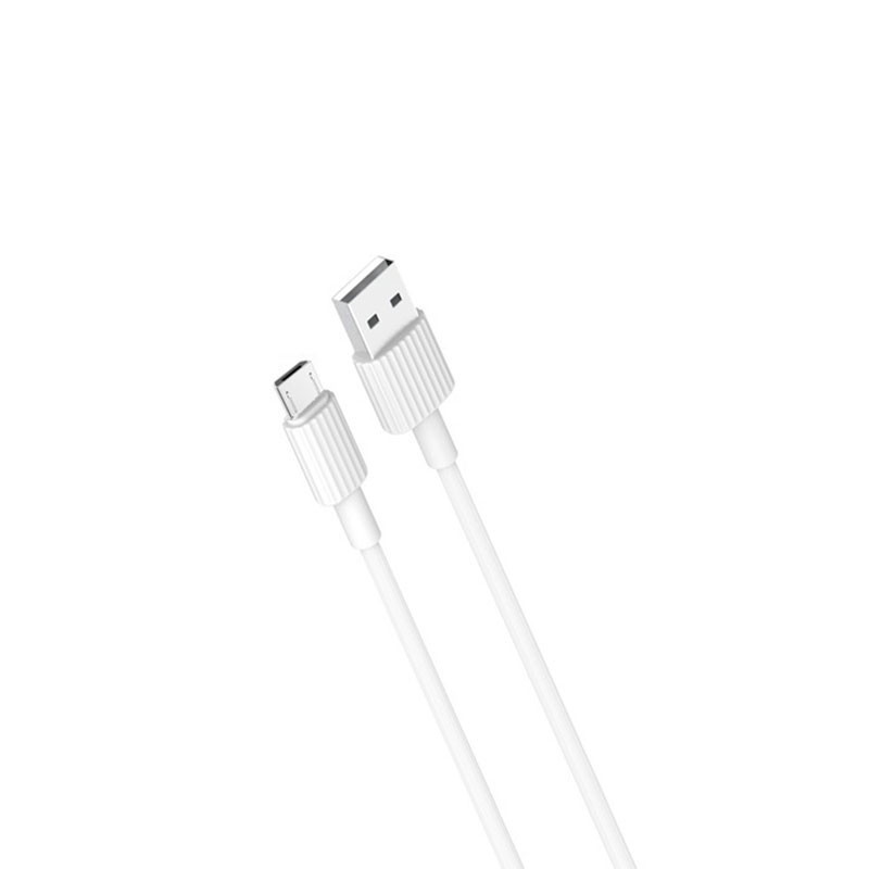 Câble Chargeur Xo NB156 Braided USB Vers Type-C Blanc Câble Chargeur Xo NB156 Braided USB Vers Type-C Blanc