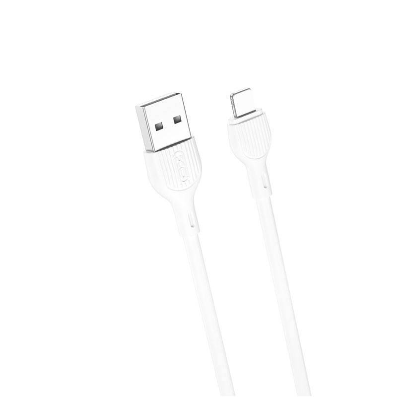 Câble Xo NB200 Braided USB Lightning Blanc